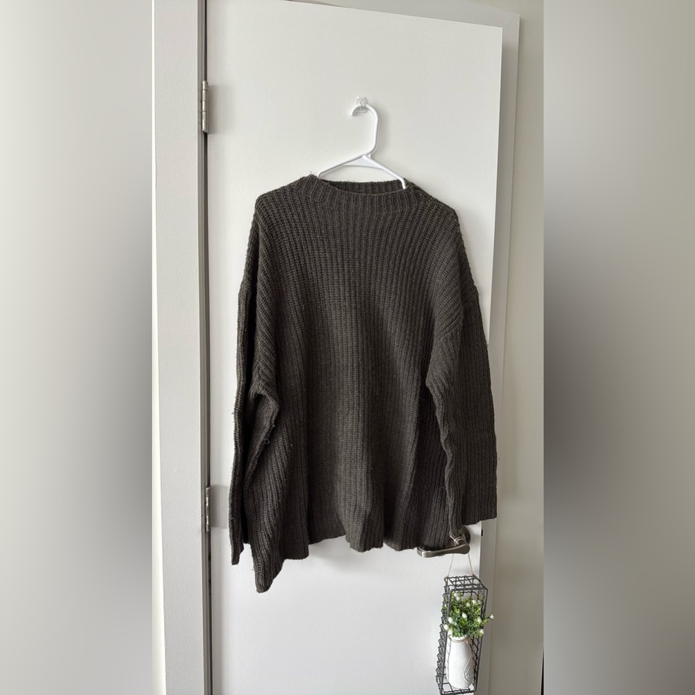 set active oversized mock neck sweater
